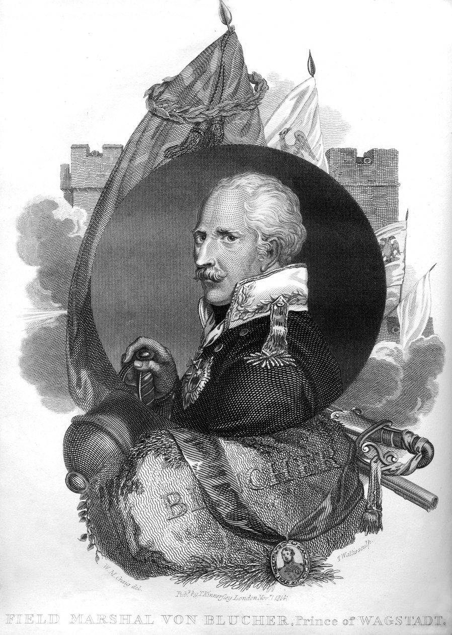 Feltmarskal von Blucher, Prins af Wagstadt, 1816. af T. Wallis