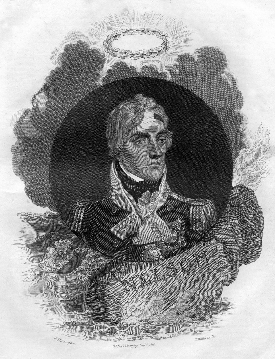 Lord Horatio Nelson, engelsk flådekommandant, 1816. af T. Wallis