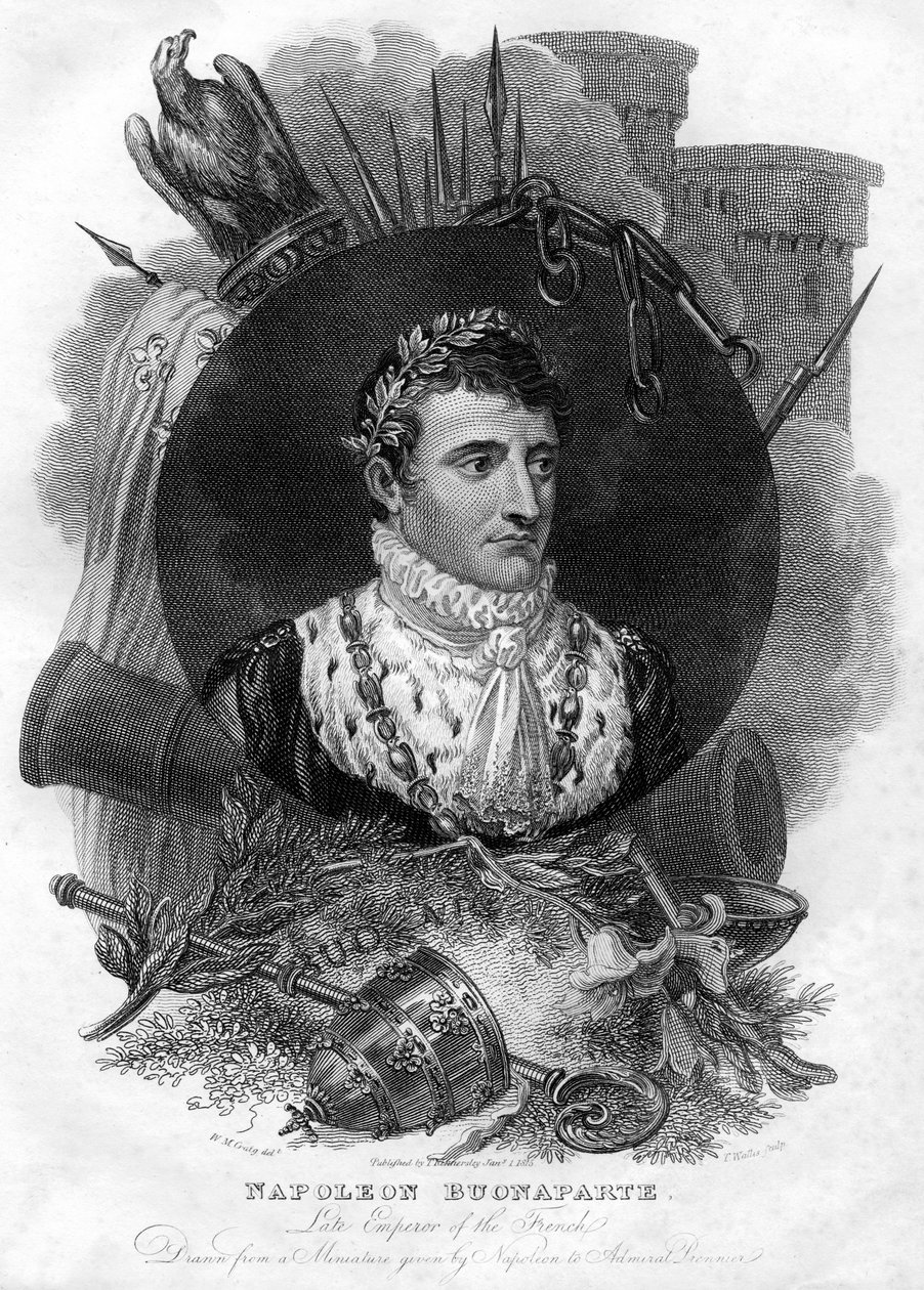 Napoleon I 1769-1821, kejser af Frankrig, 1816. af T. Wallis