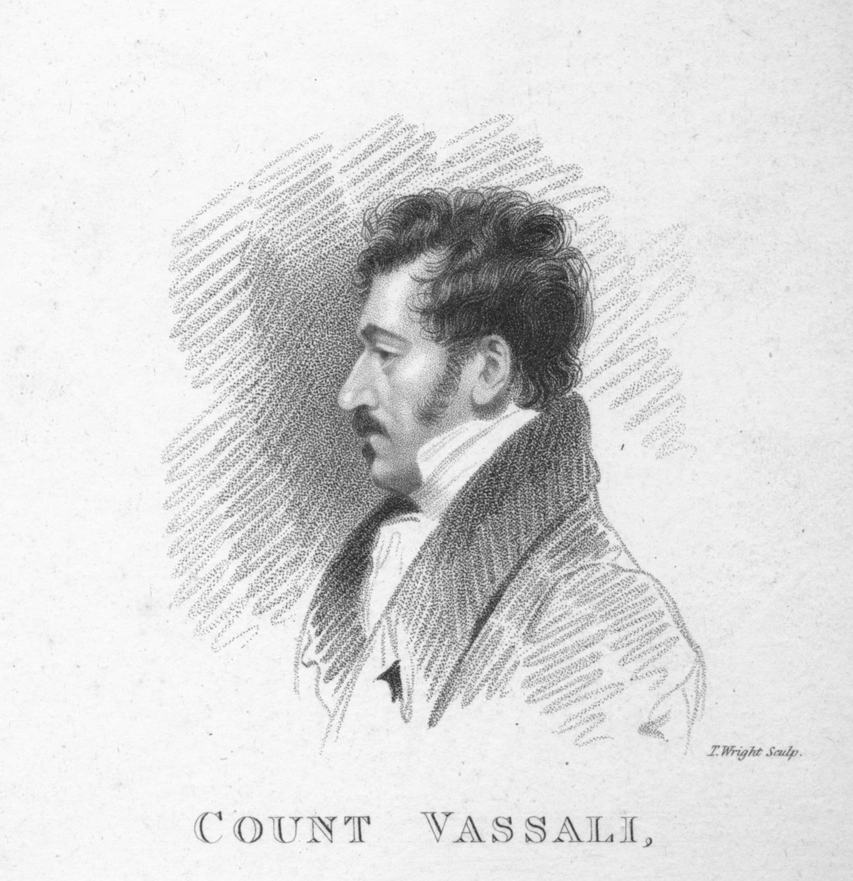 Grev Vassali, skitseret af A. Wivell i House of Lords, 1820. af T. Wright