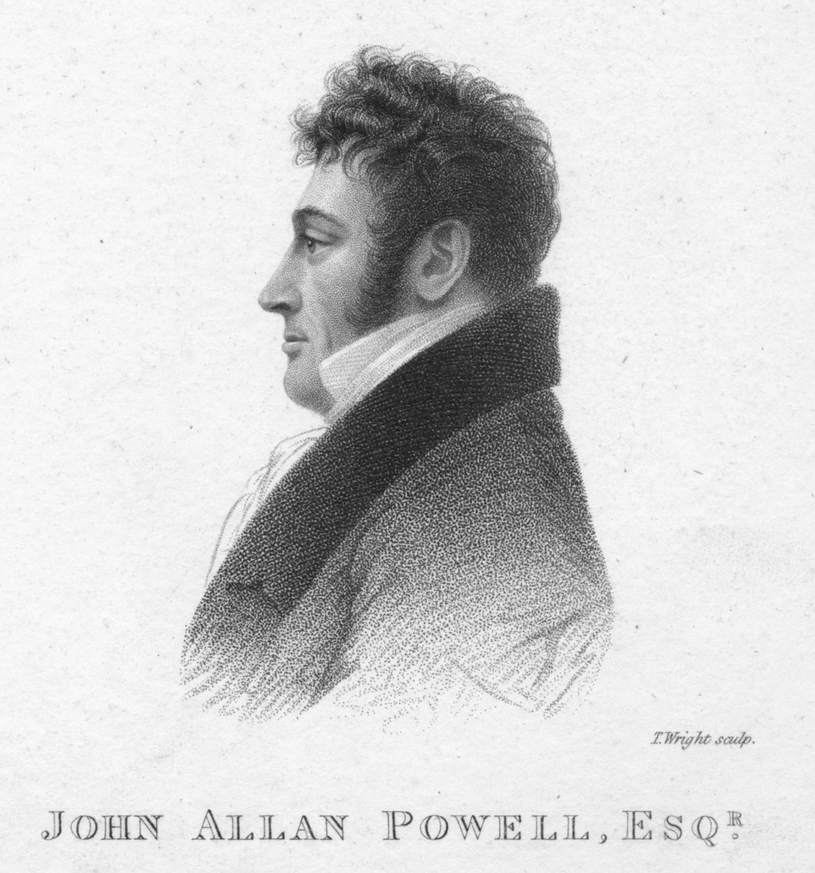 John Allan Powell, Esq., c1820. af T. Wright