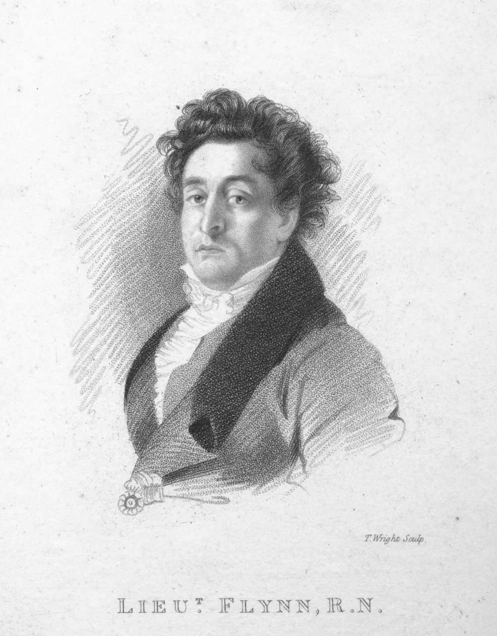 Løjtnant Flynn, R.N., c1820. af T. Wright