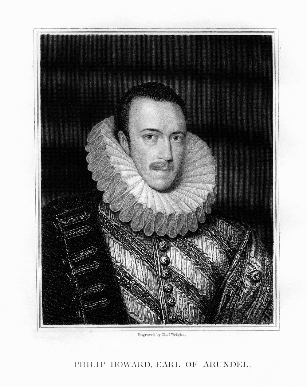 Saint Philip Howard, 20. jarl af Arundel, engelsk adelsmand, 1826. af T. Wright