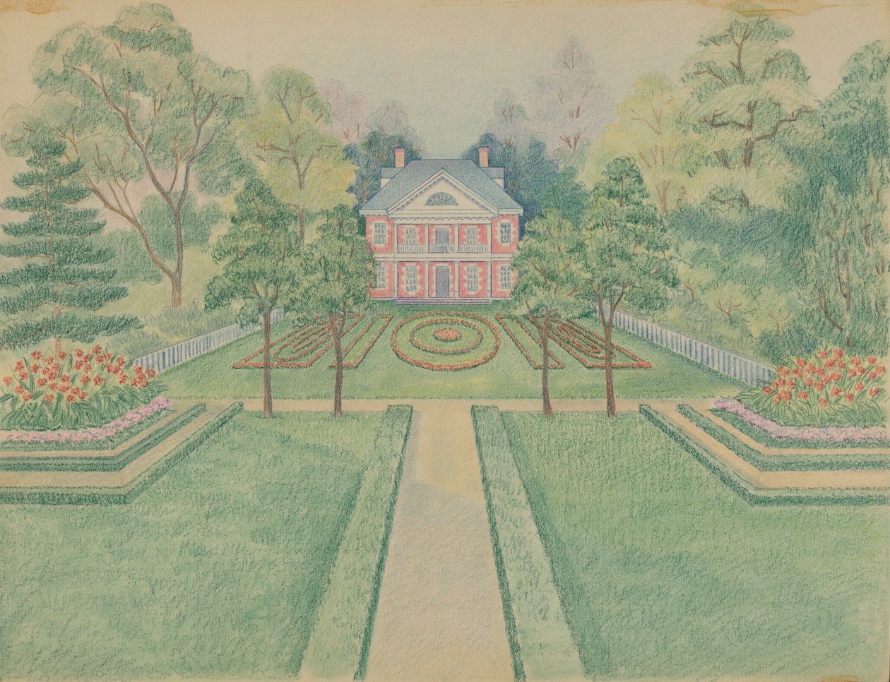 N.W. Stuyvesant Residence, ca. 1936. af Tabea Hosier