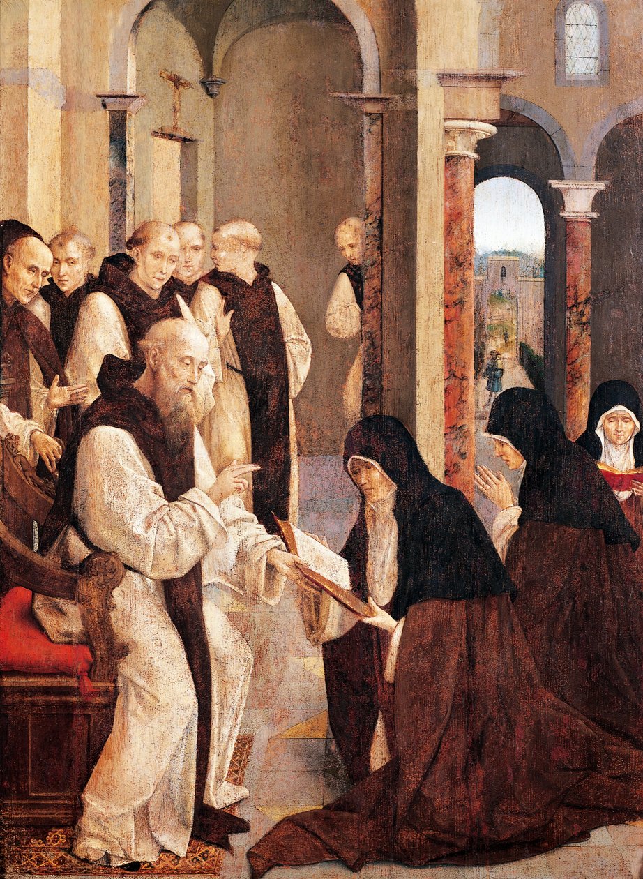 Sankt Jerome, Sankt Paula og Sankt Eustochia, af Frey Carlos (aktiv 1517-1535) af Taborda Vlame Frey Carlos