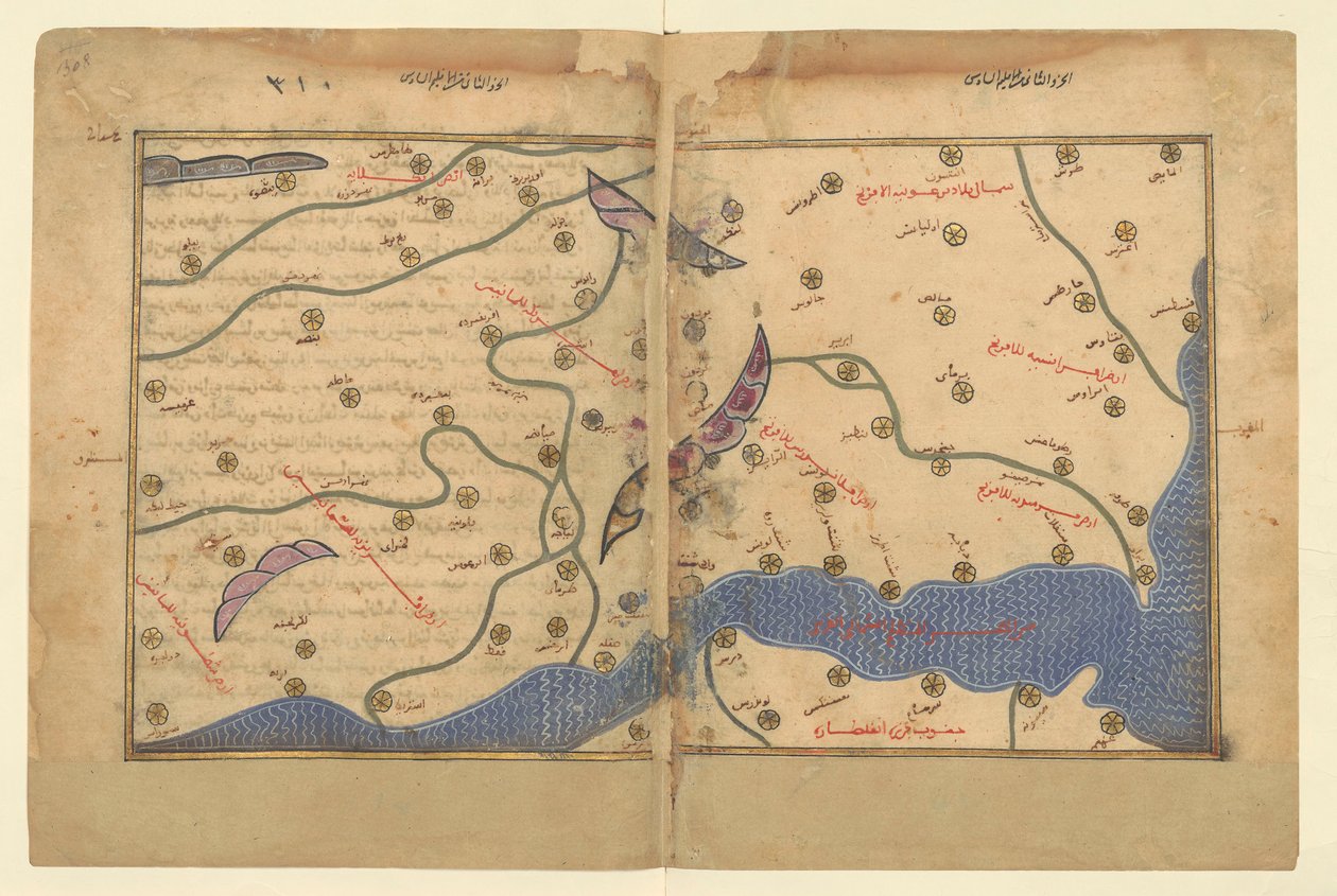 Nordfrankrig og Belgien af Tabula Rogeriana