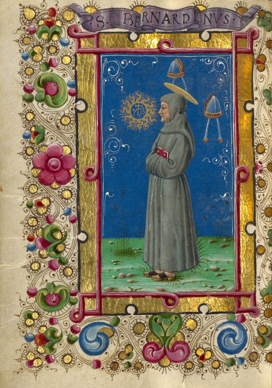 Sankt Bernardino af Siena af Taddeo Crivelli
