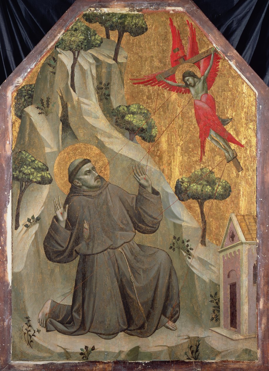 Stigmatiseringen af St. Frans, ca. 1325-1330 (tempera på panel) af Taddeo Gaddi