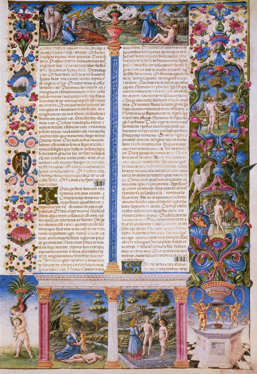 Første Mosebog, første bind af Bible of Borso d