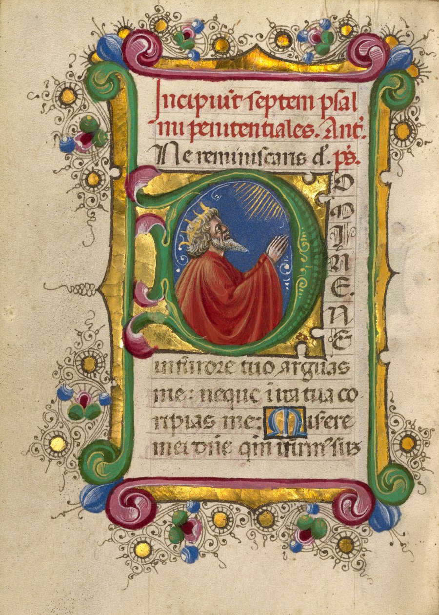 Indledende D: David i bøn af Taddeo Crivelli
