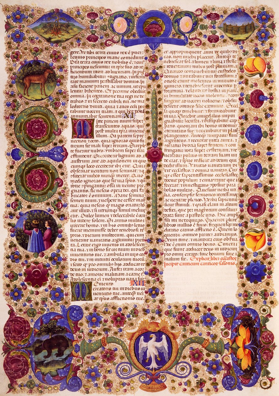 Johannes første brev, fra bind II af Bible of Borso d
