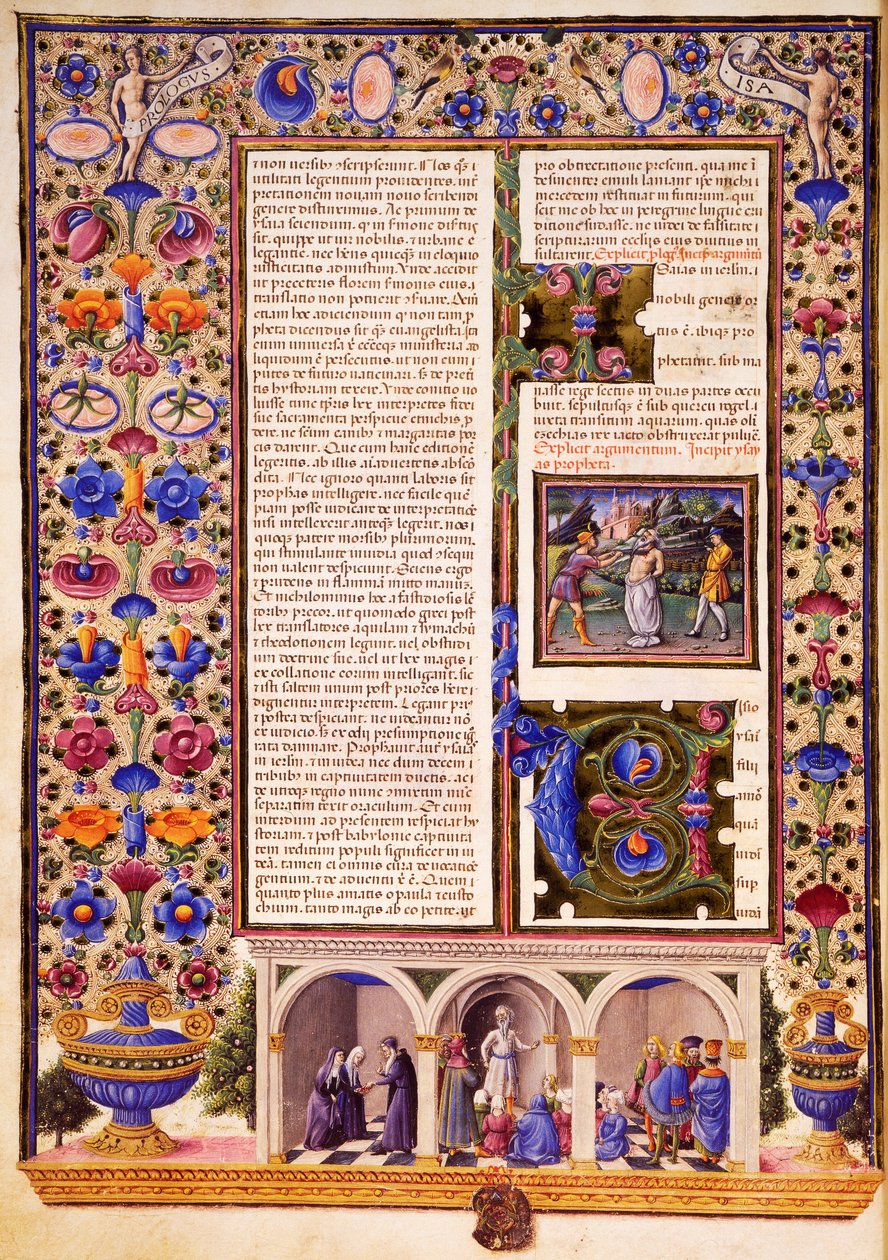 Prolog til profetiske bøger, fra bind II af Bible of Borso d