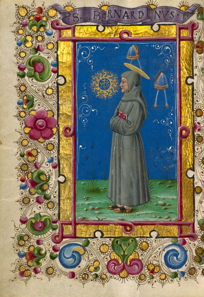 Sankt Bernardino af Siena af Taddeo Crivelli