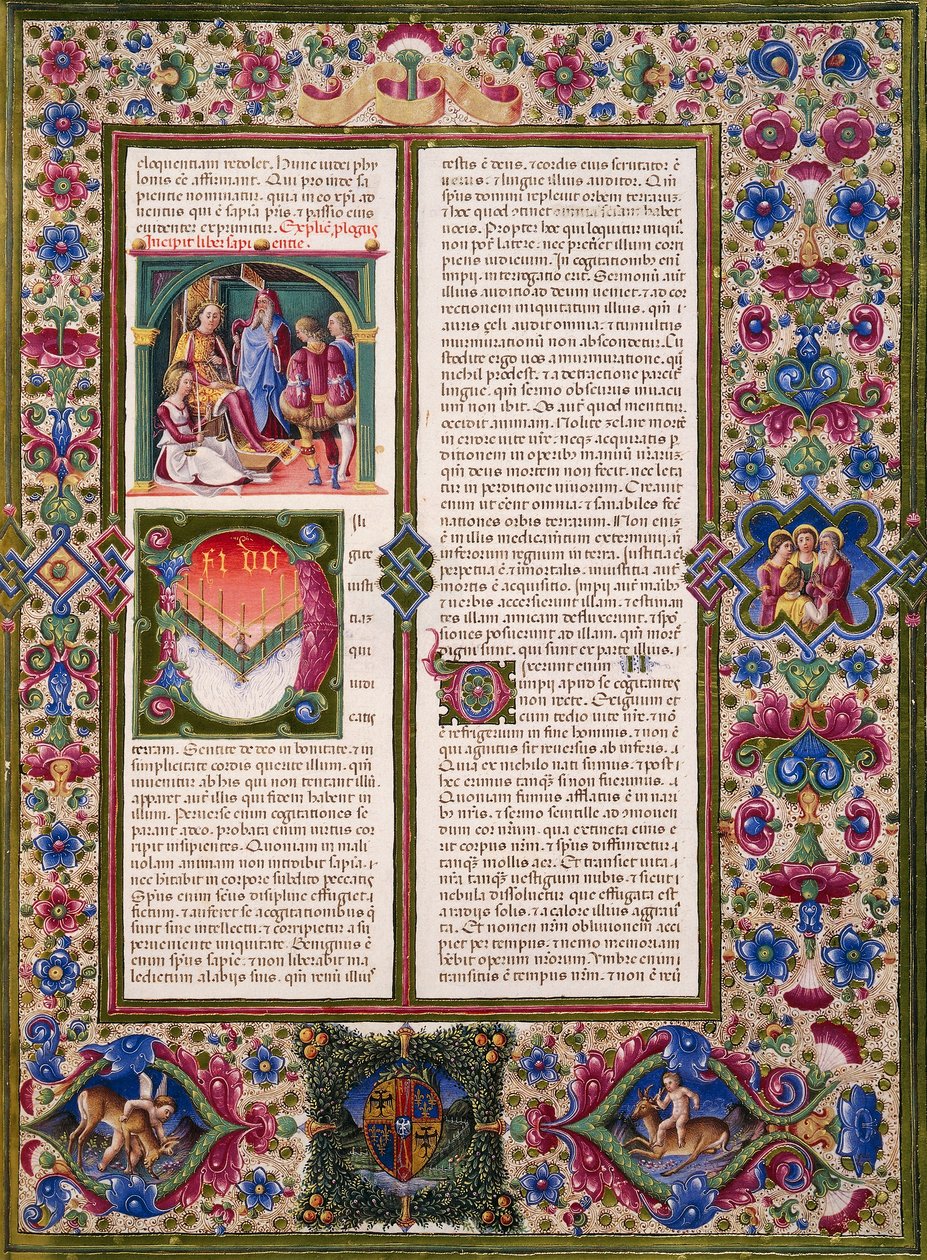 Visdommens Bog, fra bind I af Bible of Borso d
