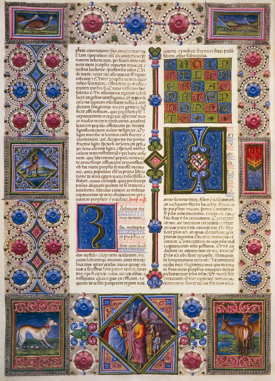 Zakarias Bog, fra bind II af Bible of Borso d