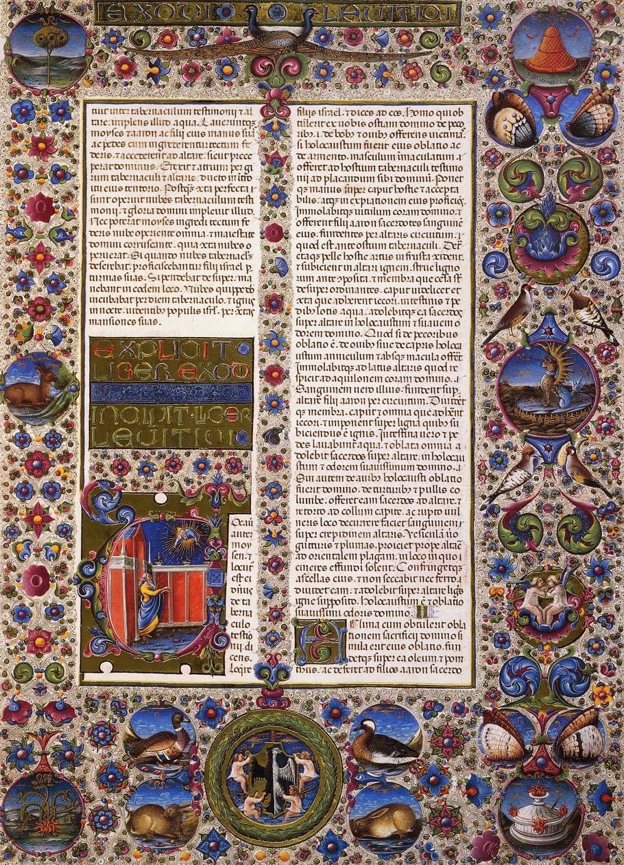 Tredje Mosebog, første bind af Bible of Borso d