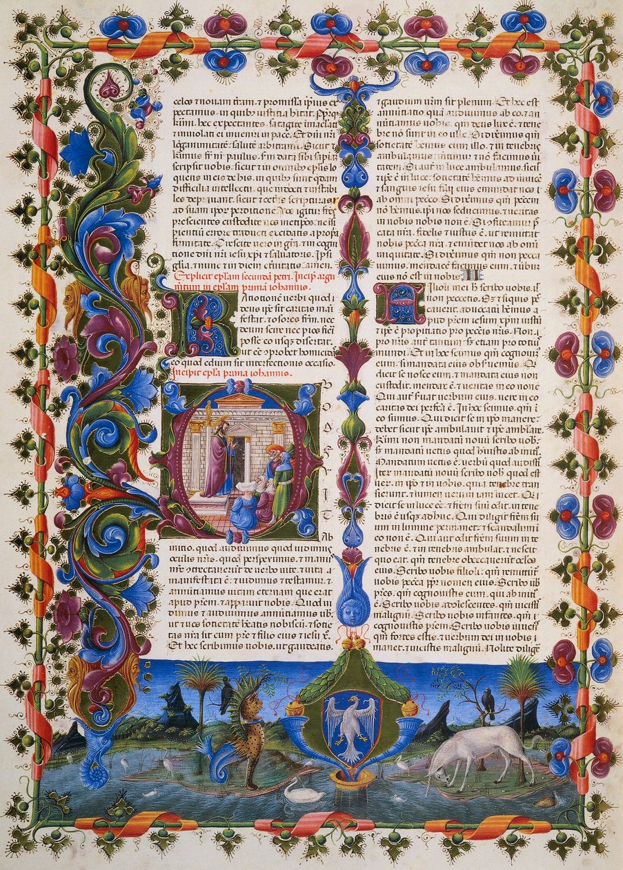 Slutningen af Salomons Bog, fra bind I af Bible of Borso d