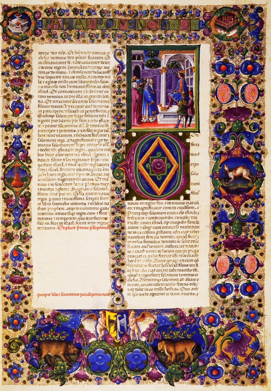 Den anden Krønikebog, fra bind I af Bible of Borso d