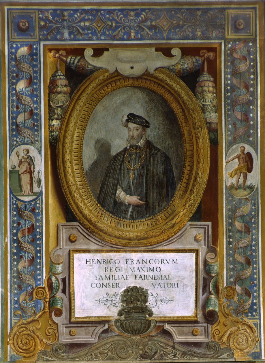 Portræt af Henrik II af Frankrig af Taddeo Zuccari