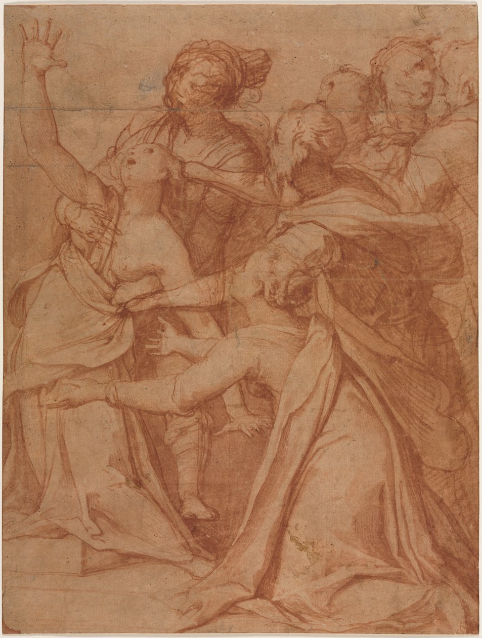 A Miracle of Saint Philip Benizzi: The Healing of a Demoniac Woman, ca. 1557. af Taddeo Zuccari