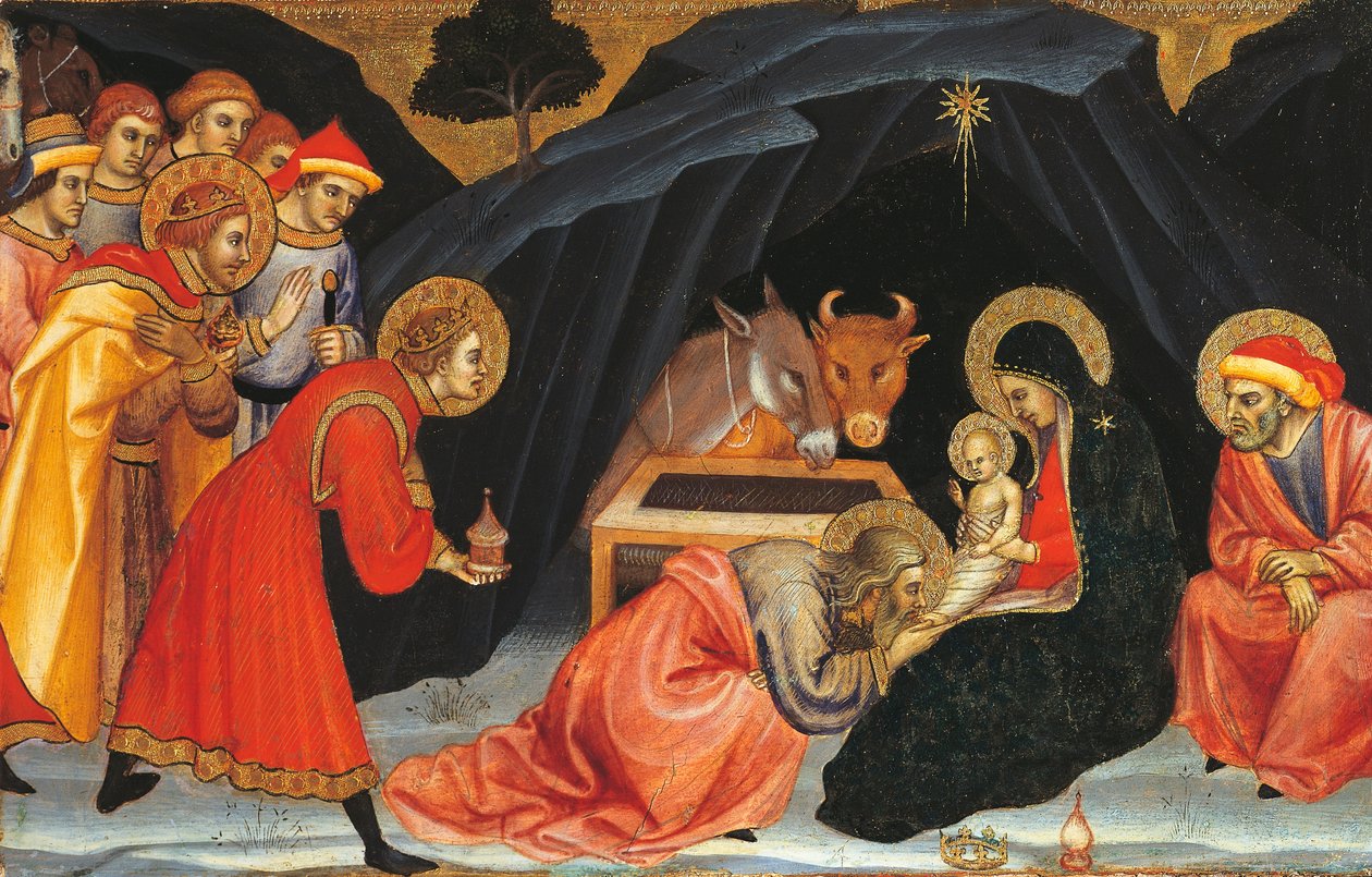 Tilbedelse af Magi, af Taddeo di Bartolo (ca. 1363-1422) af Taddeo di Bartolo
