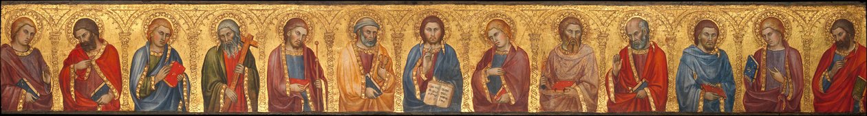 Kristus og de tolv apostle af Taddeo di Bartolo