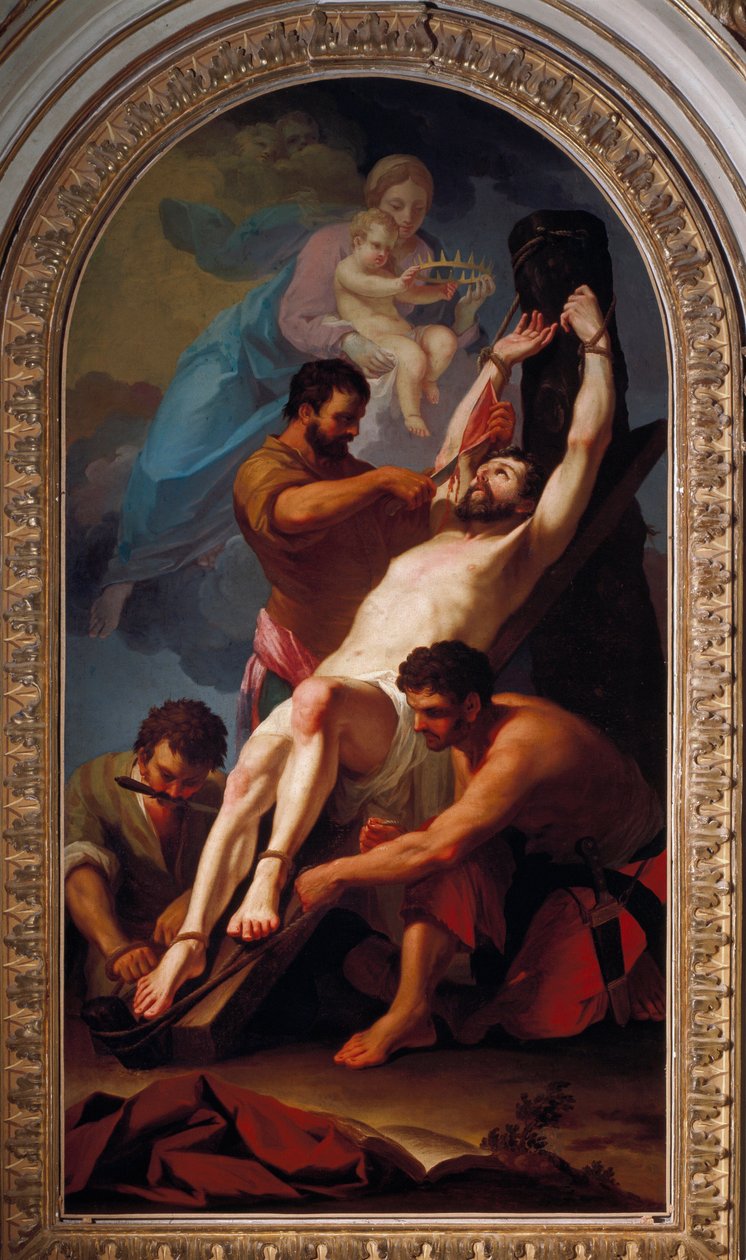 Apostlens martyr Saint Barthelemy (maleri af Taddeusz (1727 1793) Kuntze