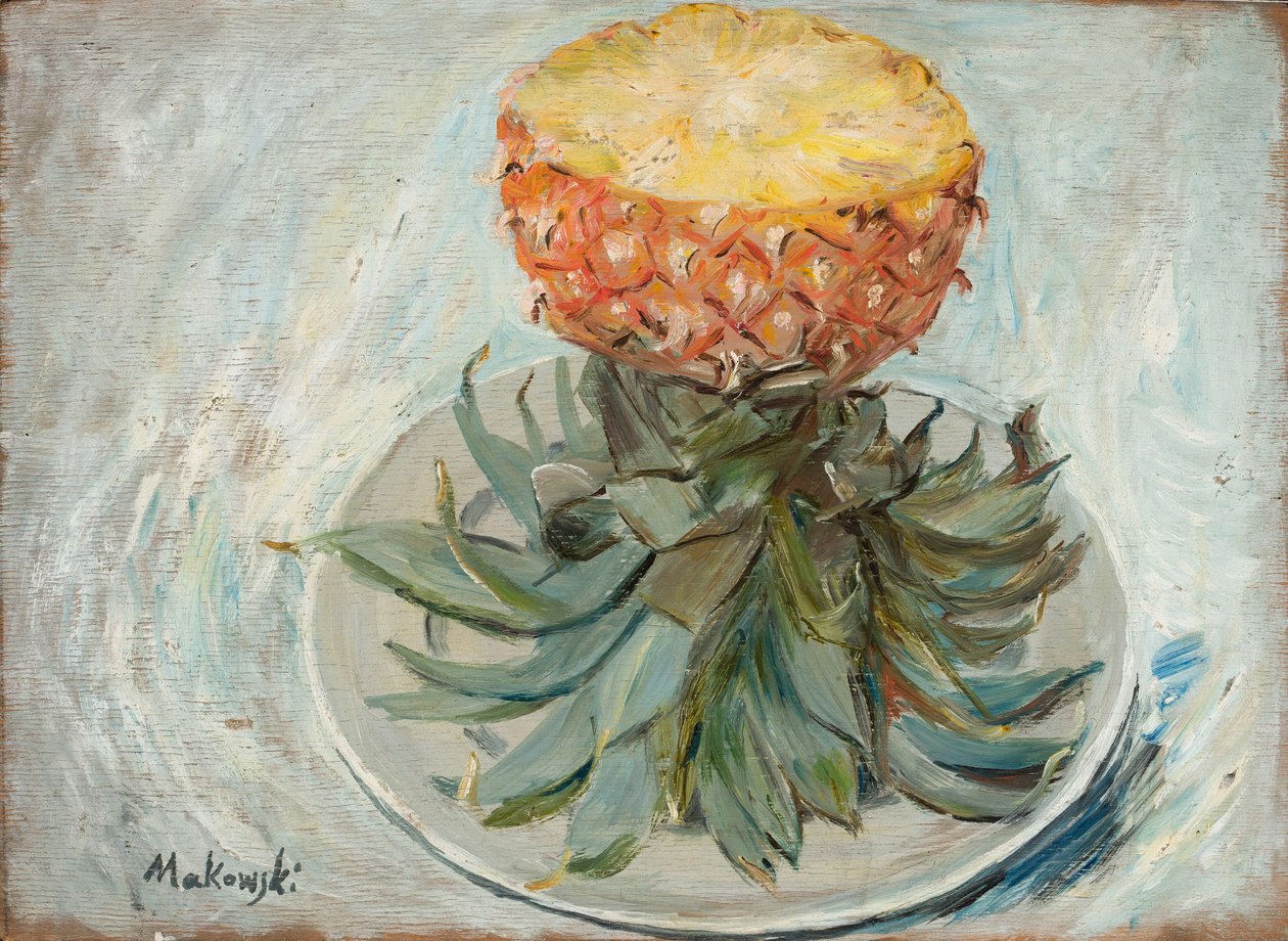 Ananas på en tallerken af Tadeusz Makowski