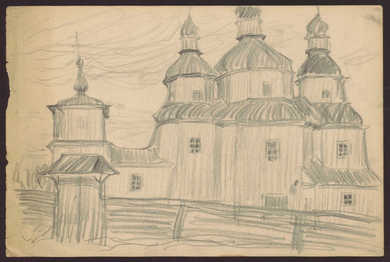 Lille ortodoks kirke af Tadeusz Makowski