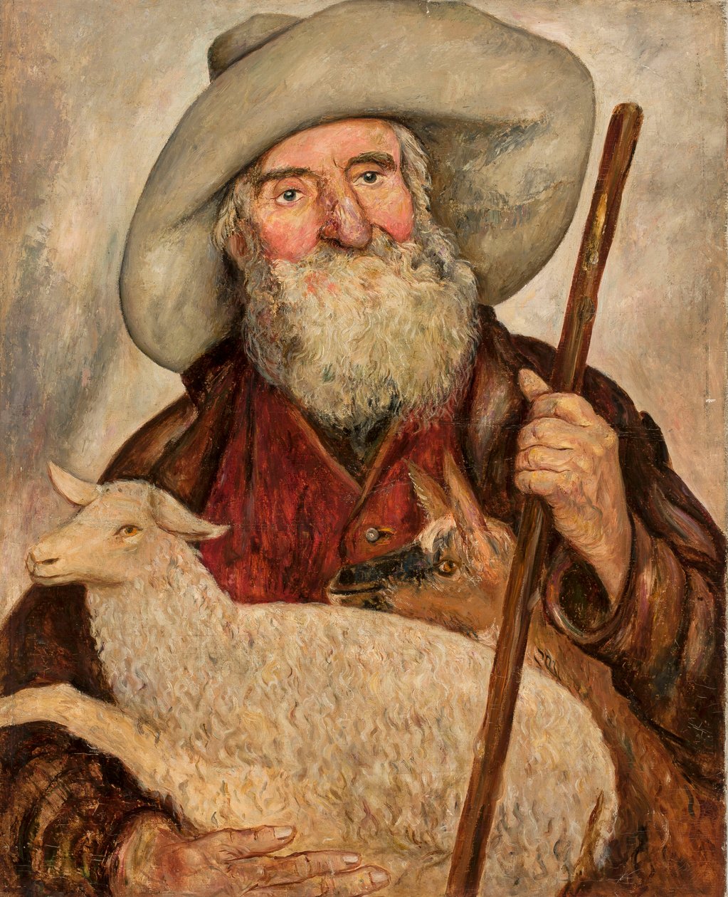 Den gode hyrde af Tadeusz Makowski