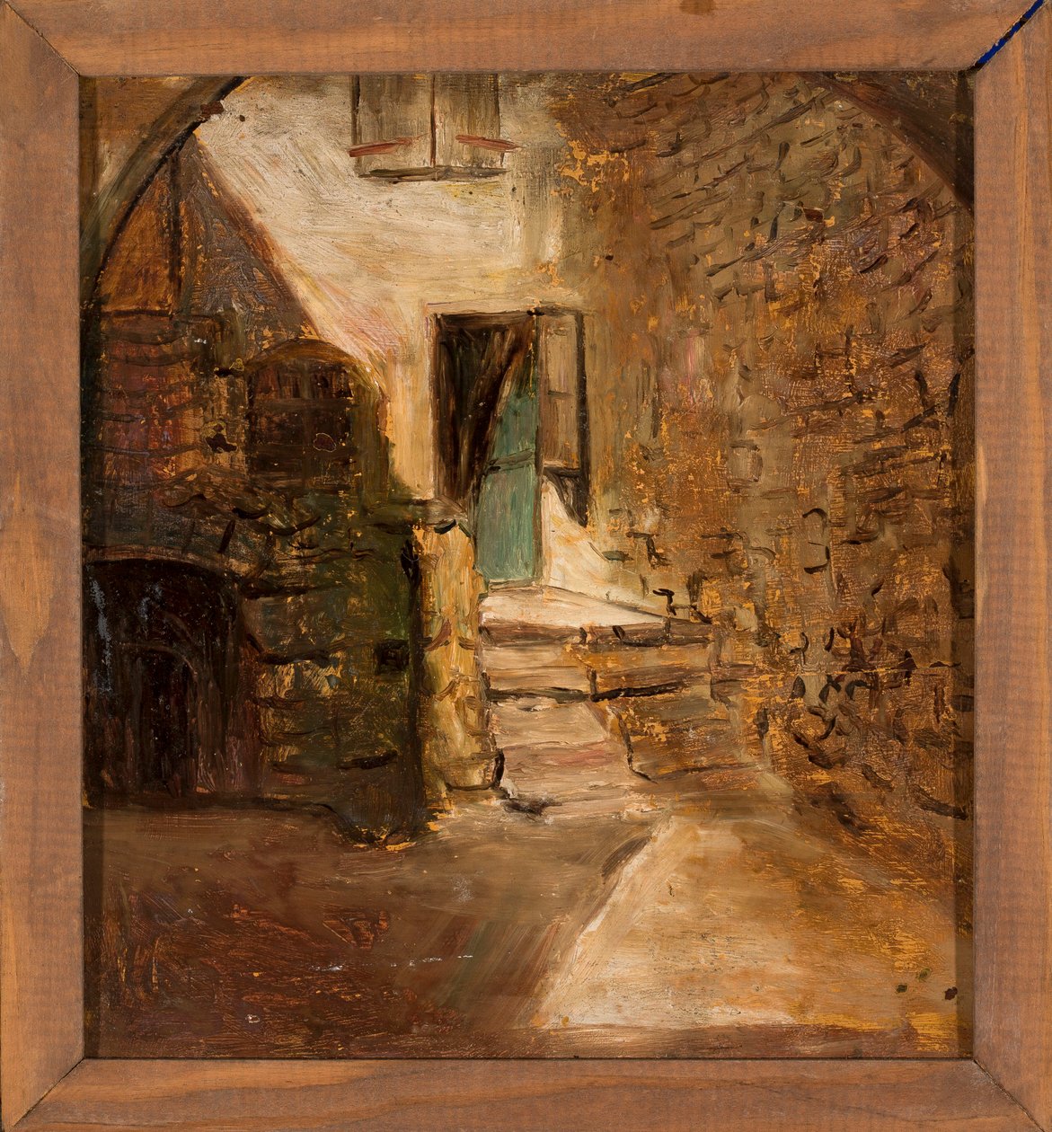 Et udsnit af et gammelt hus af Tadeusz Makowski
