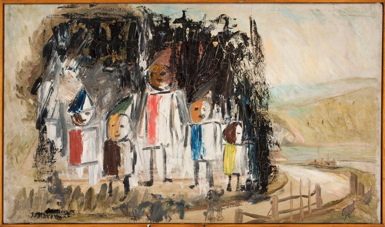 Gruppe af børn af Tadeusz Makowski