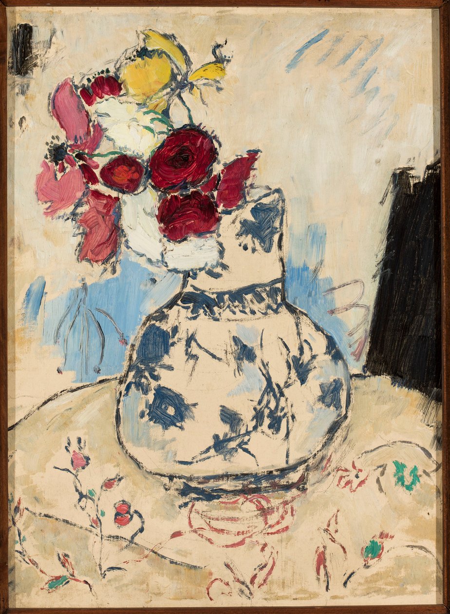Blomster i en vase af Tadeusz Makowski