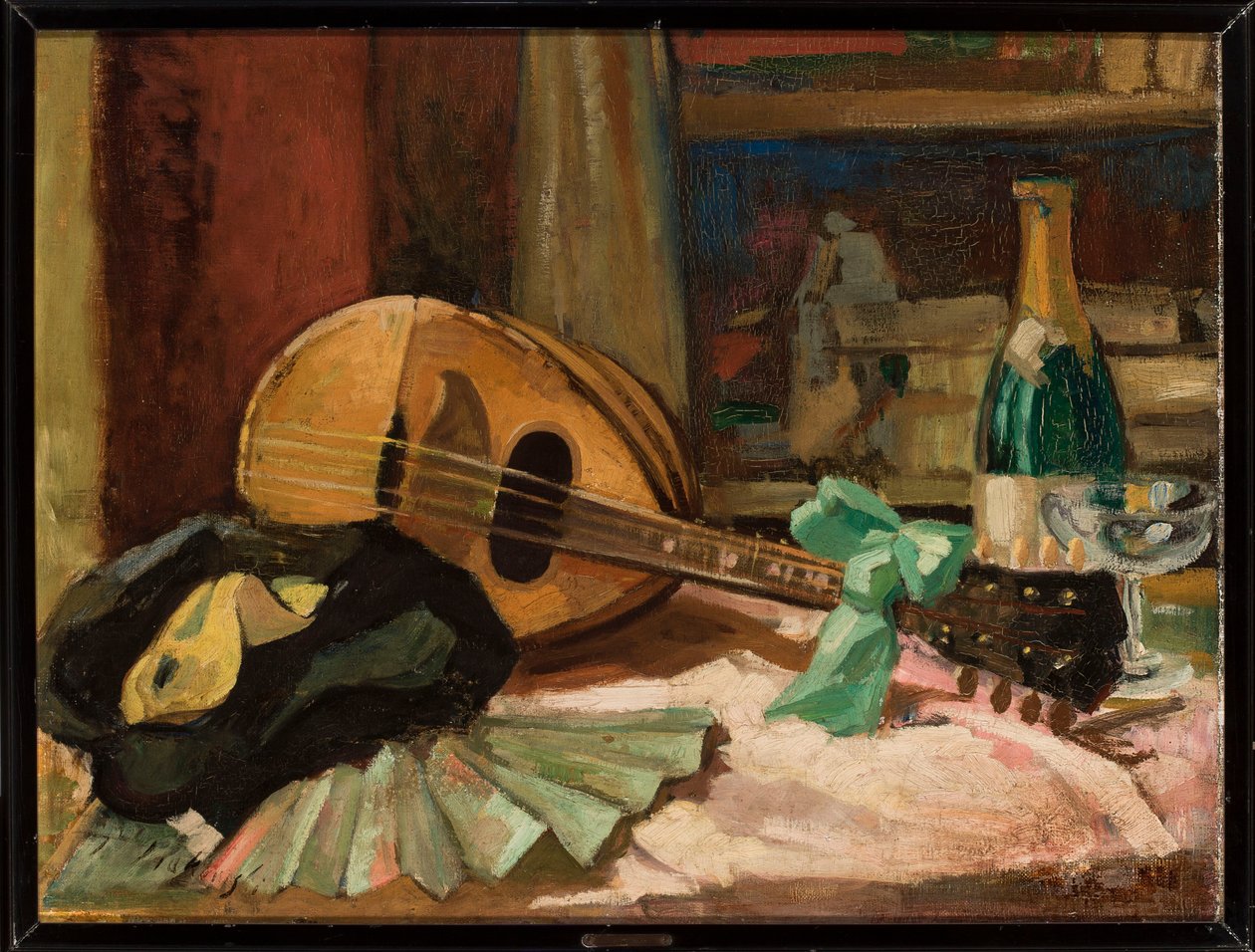 Stilleben med mandolin af Tadeusz Makowski