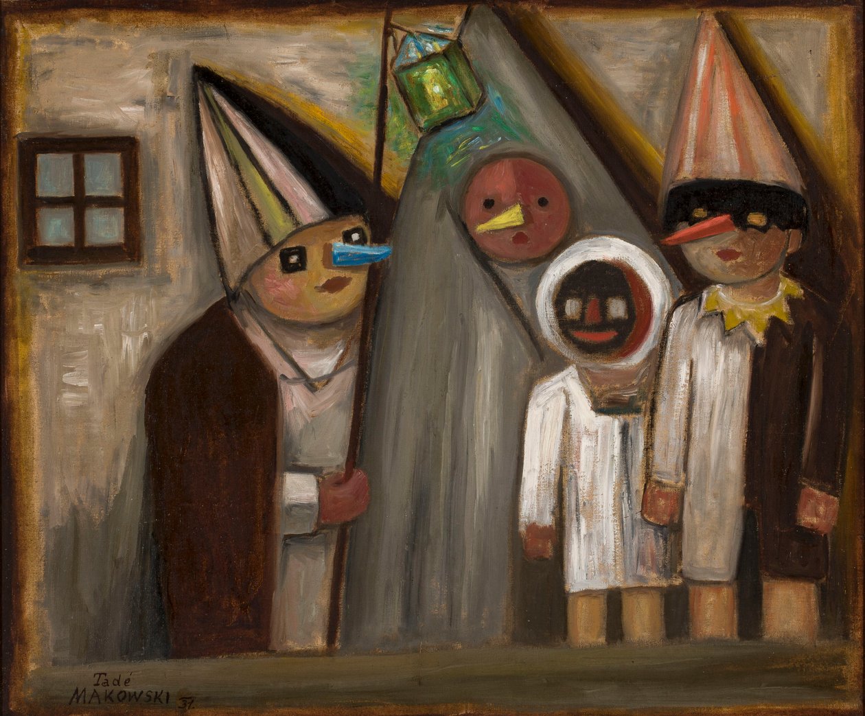 Maskerade i mørket af Tadeusz Makowski