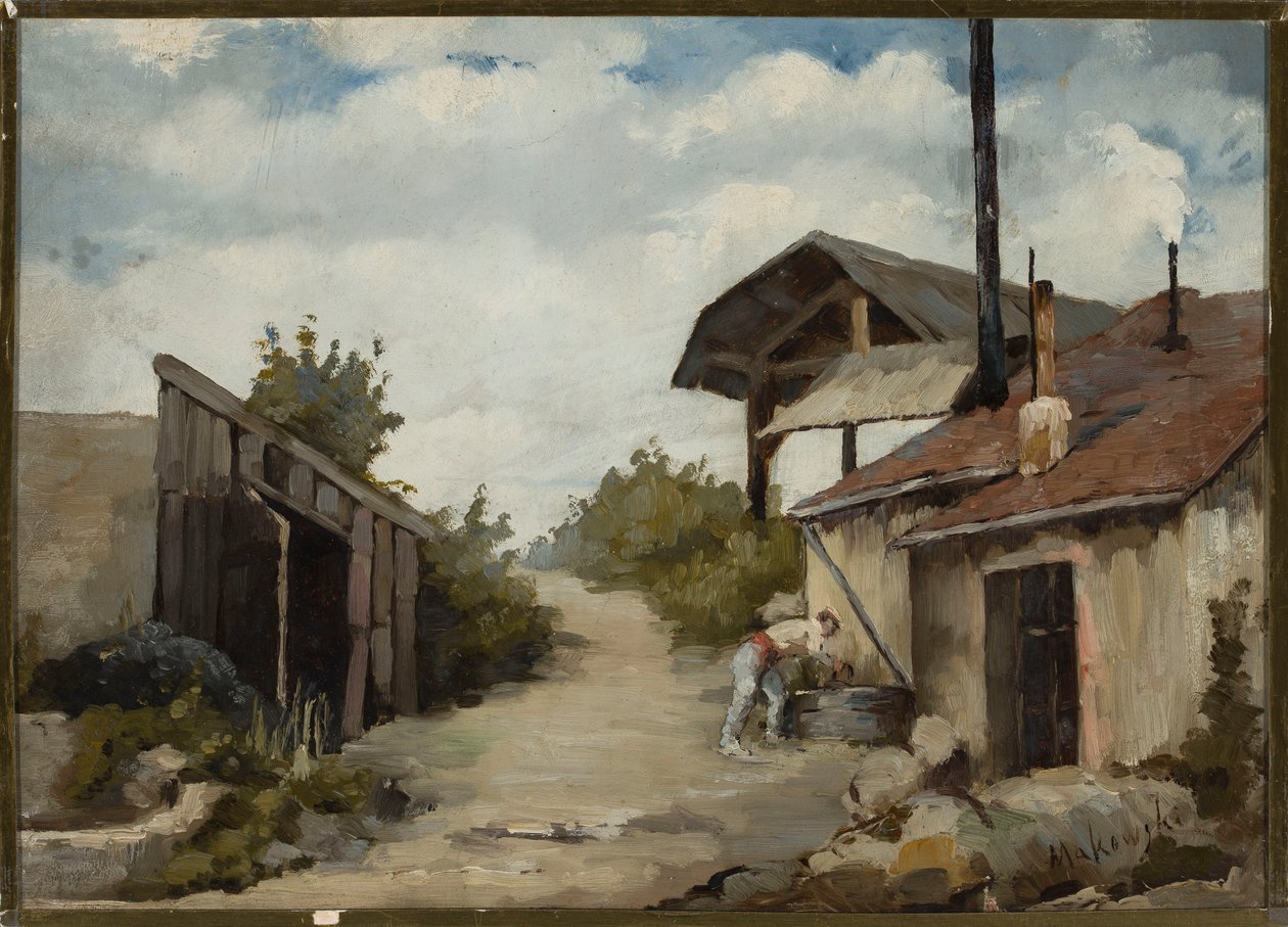Landskab – Gård af Tadeusz Makowski