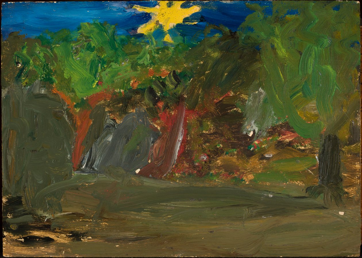Sonne über dem Garten af Tadeusz Makowski