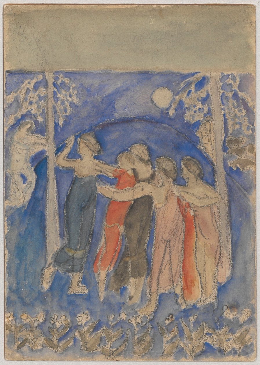 De dansende nymfer af Tadeusz Makowski