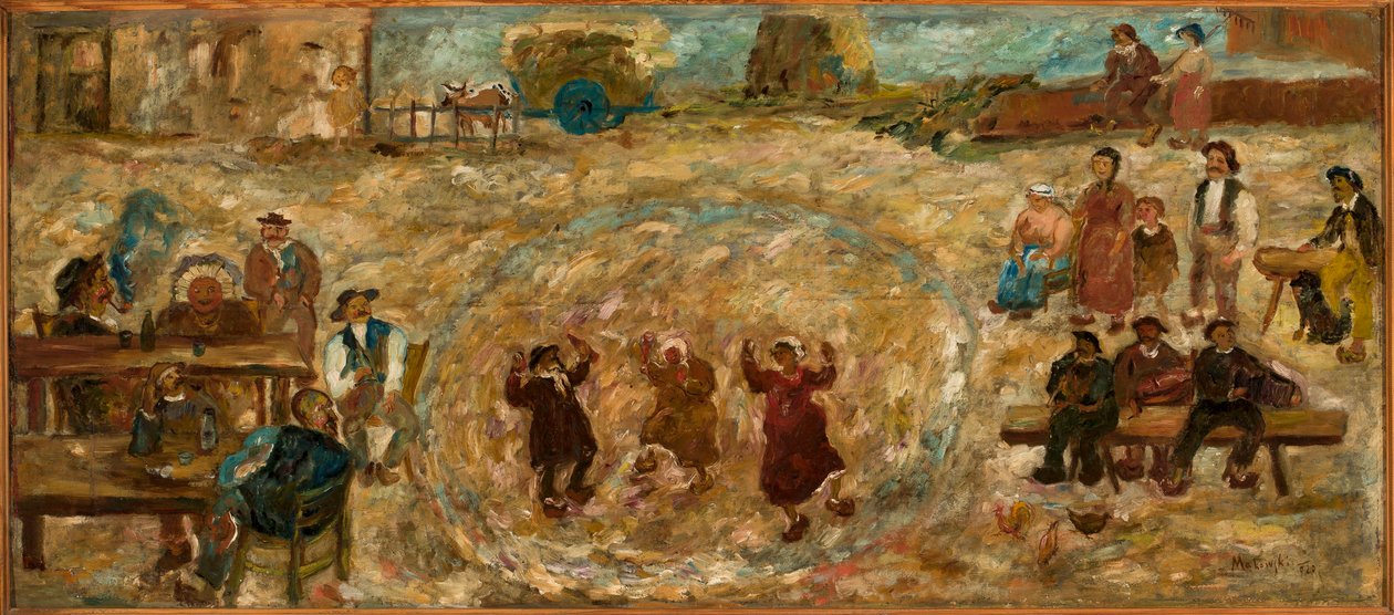Landsbyfornøjelse af Tadeusz Makowski