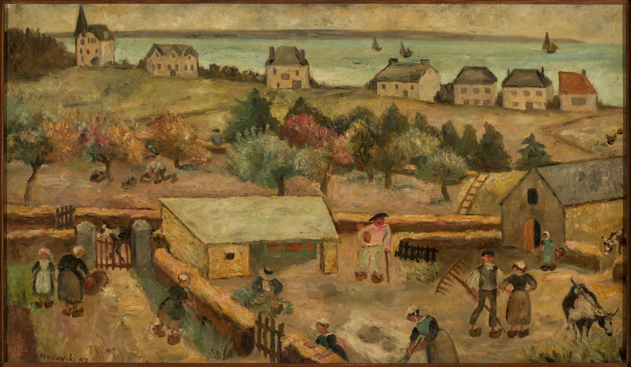 Gården i Keranquernat af Tadeusz Makowski