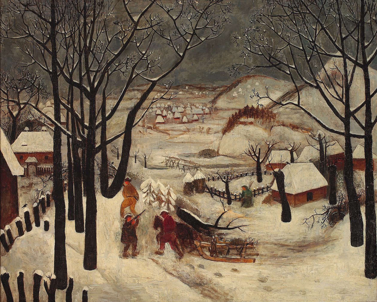 Vinter af Tadeusz Makowski