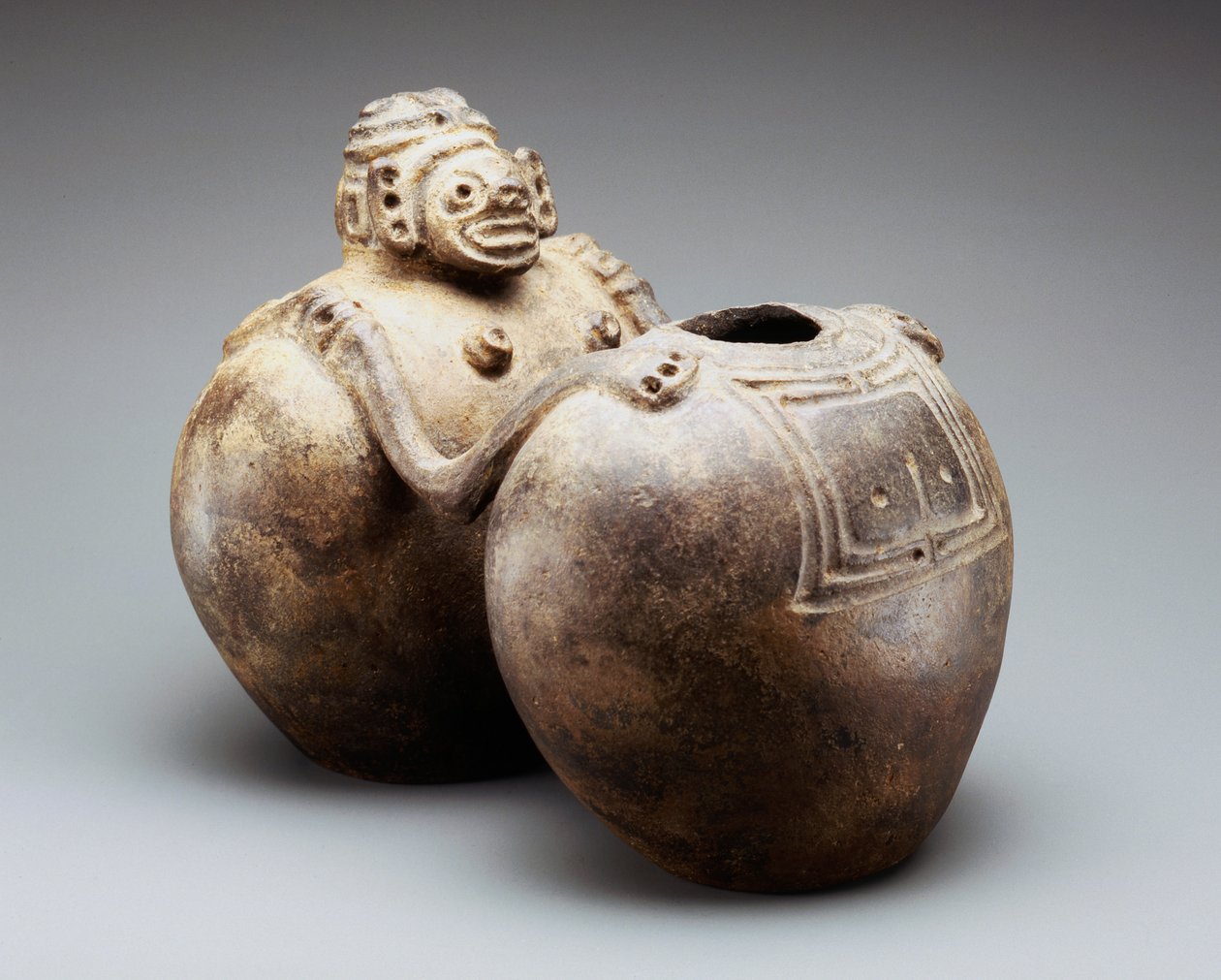 Dobbelt gravskål (keramik) af Taino Culture