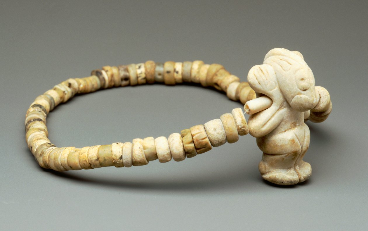 Halskæde med amulet af Taino Culture
