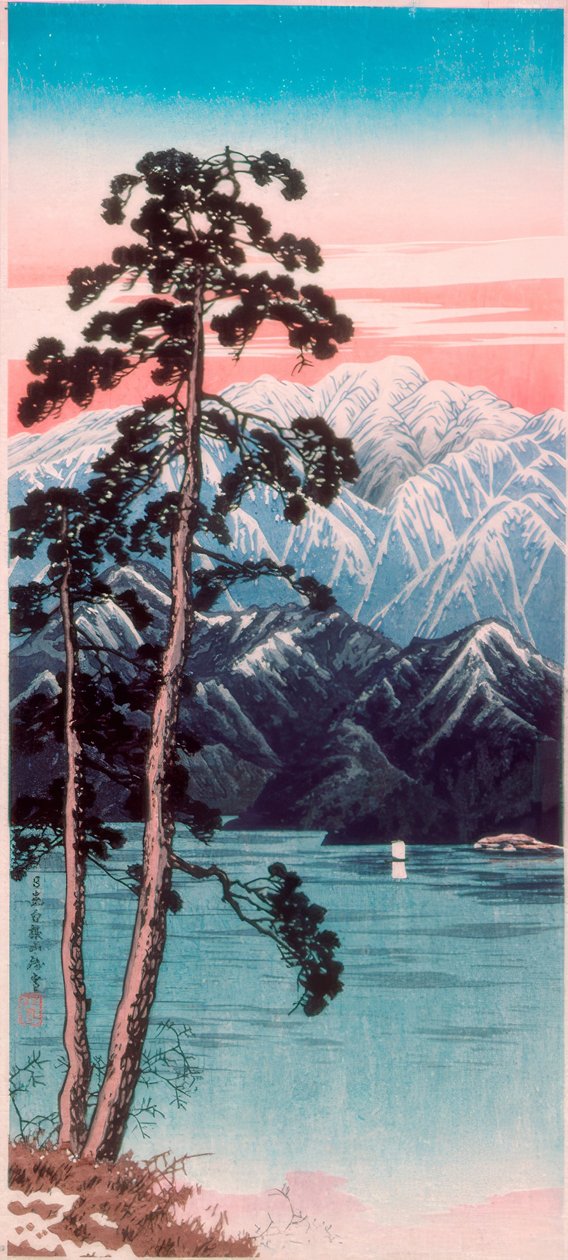 Dvælende sne på Shirane Mountain, Nikko af Takahashi Hiroaki