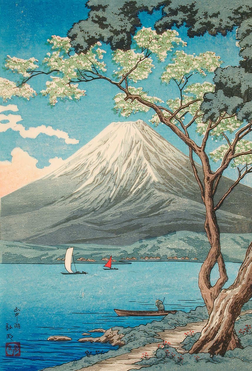 Mt. Fuji vo m Yamanaka-See af Takahashi Hiroaki