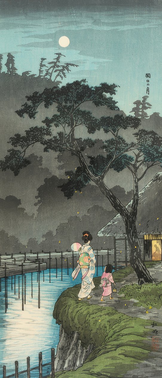 Månen i Sekiguchi af Takahashi Hiroaki