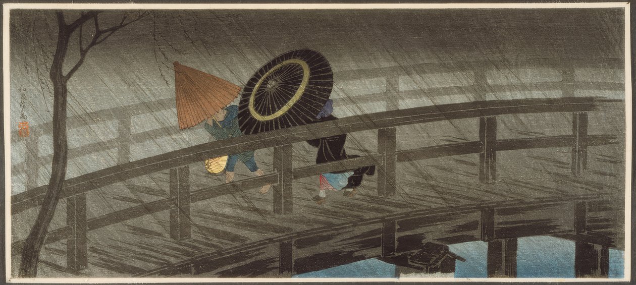 Regn på Izumi-broen af Takahashi Hiroaki