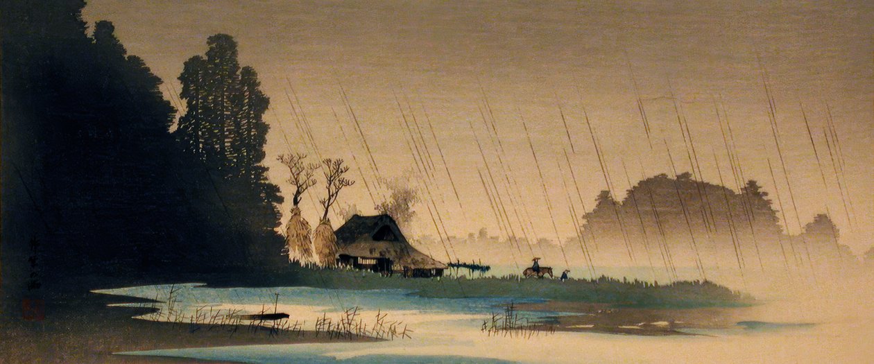 Regen i Igusa af Takahashi Hiroaki
