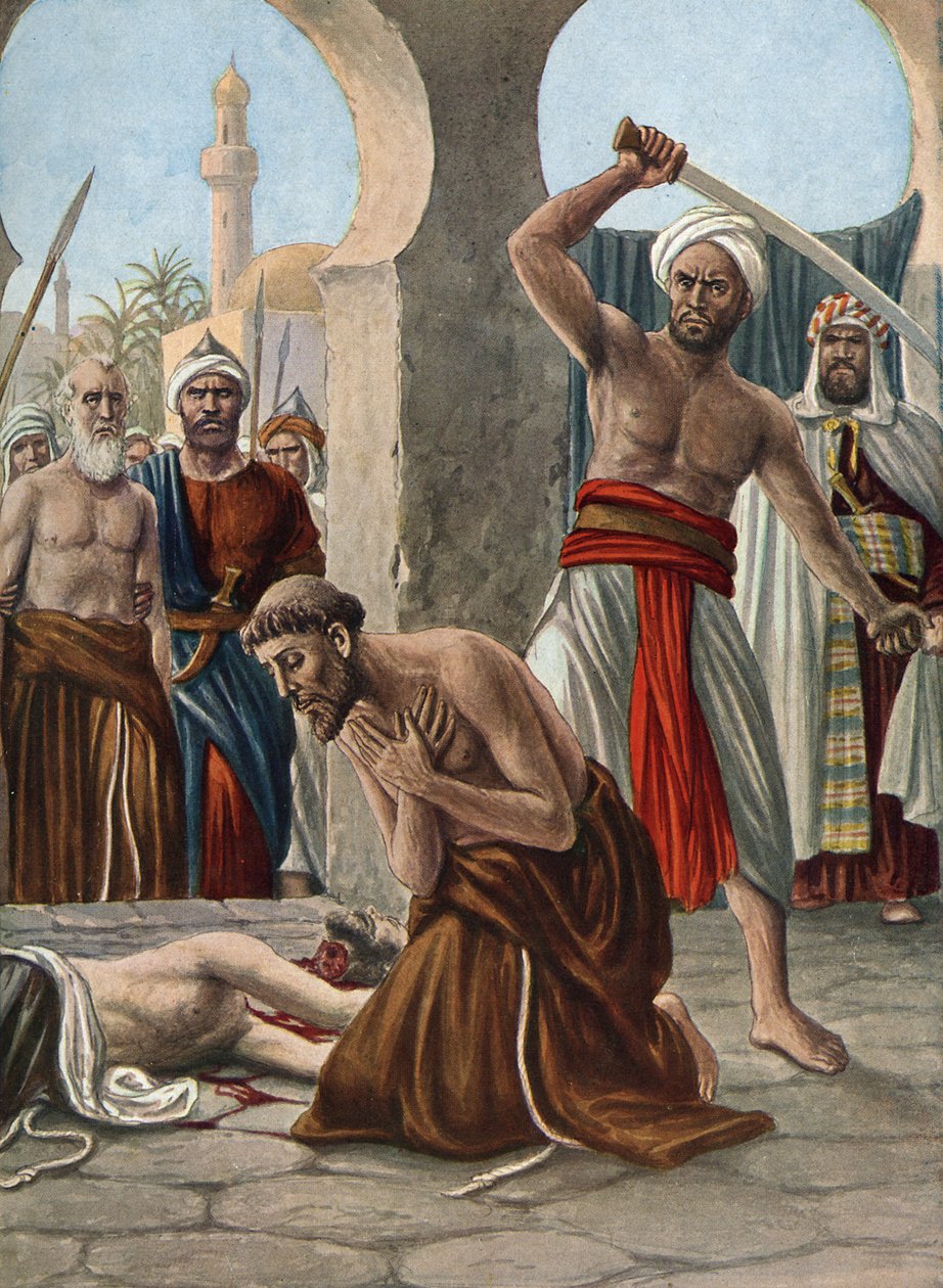 Kristne missionærers martyrdød i Indien af Tancredi Scarpelli