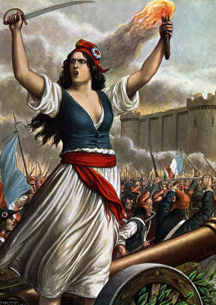 Fransk revolution i 1789: stormen af ​​Bastillen den 14. juli af Tancredi Scarpelli